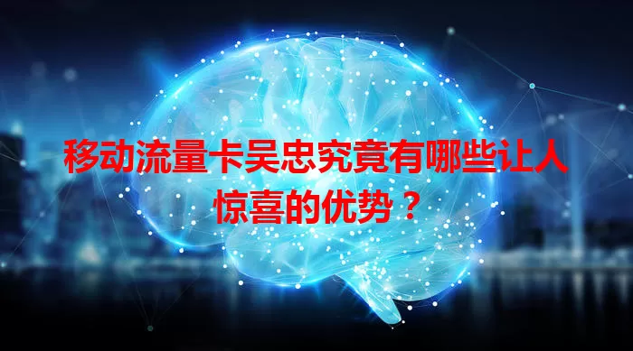 移动流量卡吴忠究竟有哪些让人惊喜的优势？