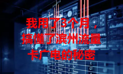 我用了3个月，搞懂了滨州流量卡广电的秘密
