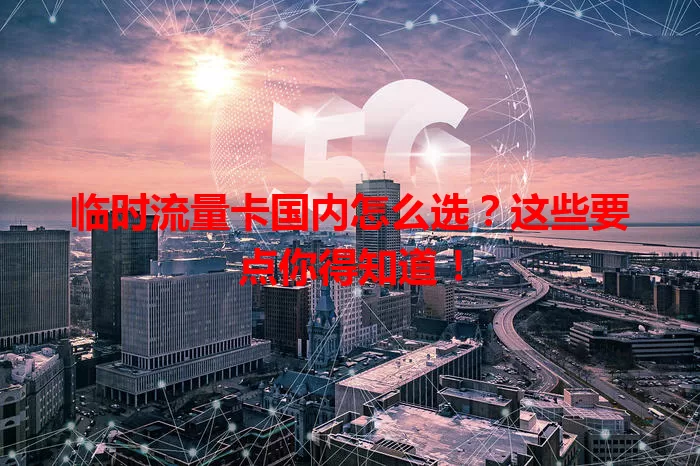 临时流量卡国内怎么选？这些要点你得知道！