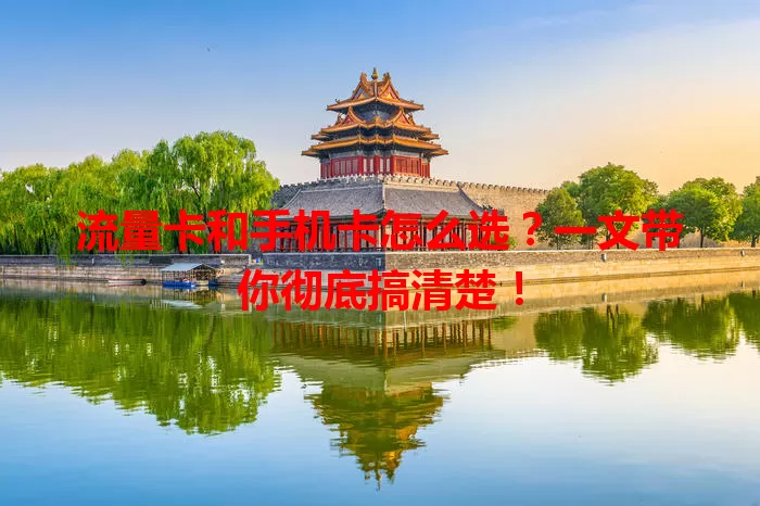 流量卡和手机卡怎么选？一文带你彻底搞清楚！