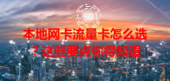 本地网卡流量卡怎么选？这些要点你得知道