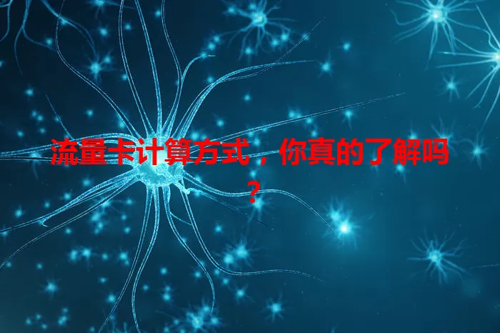 流量卡计算方式，你真的了解吗？