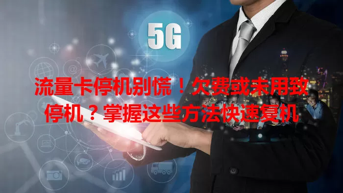 流量卡停机别慌！欠费或未用致停机？掌握这些方法快速复机