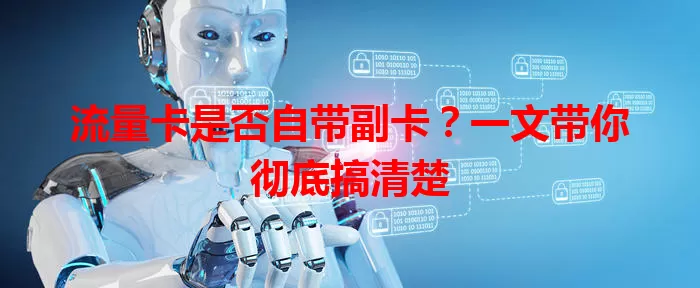 流量卡是否自带副卡？一文带你彻底搞清楚
