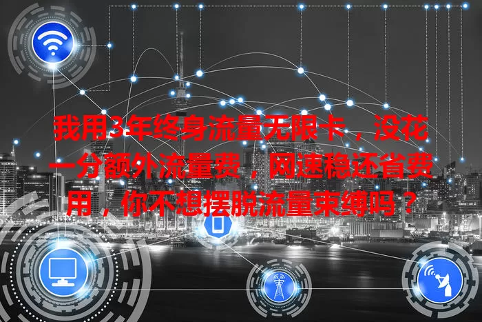 我用3年终身流量无限卡，没花一分额外流量费，网速稳还省费用，你不想摆脱流量束缚吗？