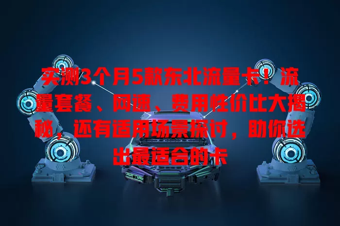 实测3个月5款东北流量卡！流量套餐、网速、费用性价比大揭秘，还有适用场景探讨，助你选出最适合的卡