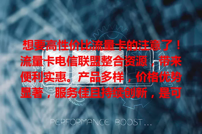 想要高性价比流量卡的注意了！流量卡电信联盟整合资源，带来便利实惠。产品多样，价格优势显著，服务佳且持续创新，是可靠的流量卡选择平台。