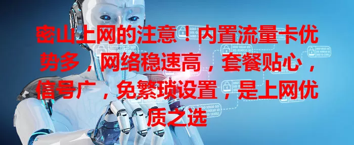 密山上网的注意！内置流量卡优势多，网络稳速高，套餐贴心，信号广，免繁琐设置，是上网优质之选