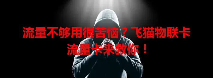 流量不够用很苦恼？飞猫物联卡流量卡来救你！