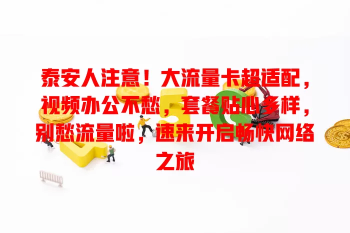 泰安人注意！大流量卡超适配，视频办公不愁，套餐贴心多样，别愁流量啦，速来开启畅快网络之旅