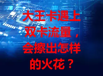 大王卡遇上双卡流量，会擦出怎样的火花？