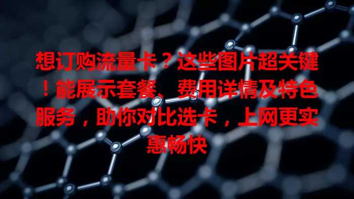 想订购流量卡？这些图片超关键！能展示套餐、费用详情及特色服务，助你对比选卡，上网更实惠畅快