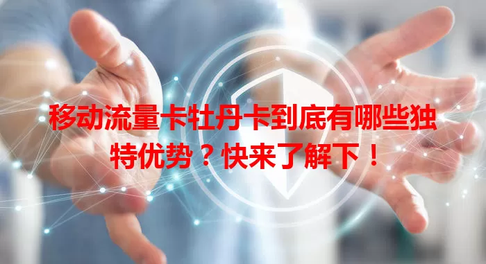 移动流量卡牡丹卡到底有哪些独特优势？快来了解下！