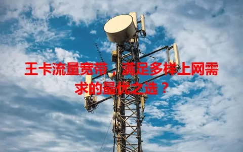 王卡流量宽带，满足多样上网需求的最优之选？