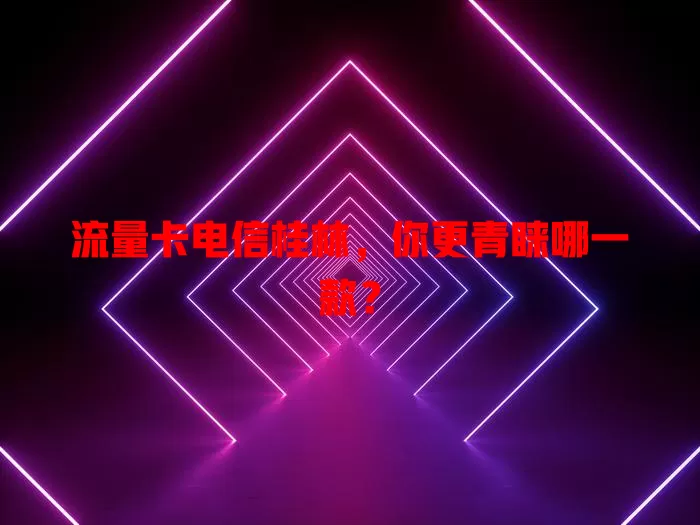 流量卡电信桂林，你更青睐哪一款？