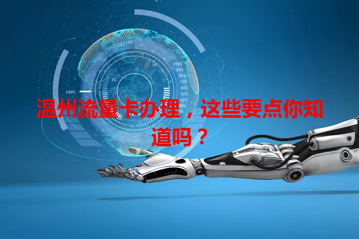 温州流量卡办理，这些要点你知道吗？