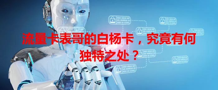 流量卡表哥的白杨卡，究竟有何独特之处？