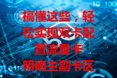 搞懂这些，轻松实现双卡配置流量卡

明确主副卡区别，依流量习惯分配，关注套餐内容，利用手机流量管理功能，就能轻松实现双卡与流量卡完美搭配，畅享便捷高效移动生活