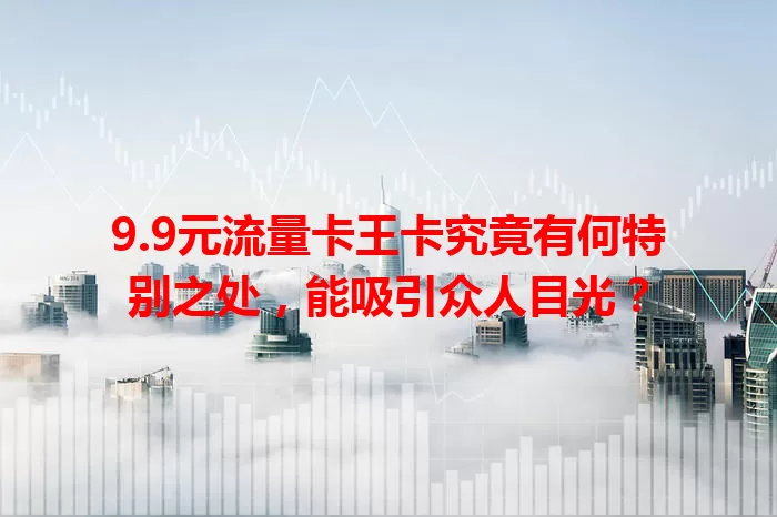 9.9元流量卡王卡究竟有何特别之处，能吸引众人目光？