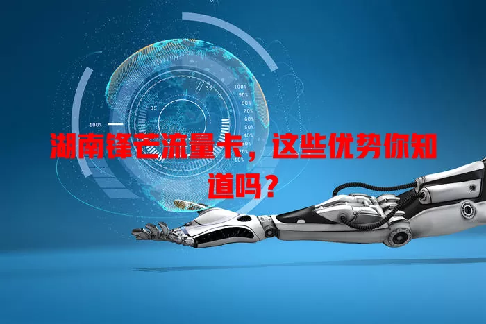 湖南锋芒流量卡，这些优势你知道吗？