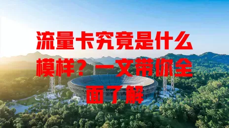 流量卡究竟是什么模样？一文带你全面了解