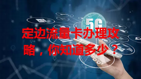 定边流量卡办理攻略，你知道多少？