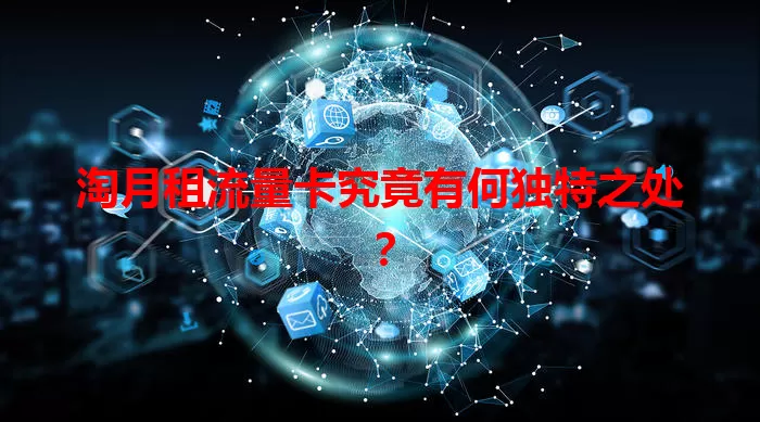 淘月租流量卡究竟有何独特之处？