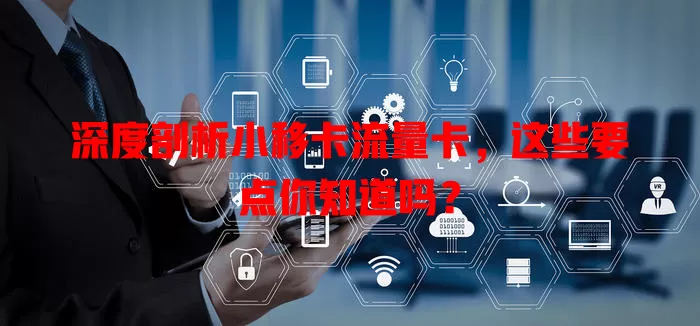 深度剖析小移卡流量卡，这些要点你知道吗？