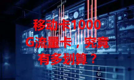 移动卡1000G流量卡，究竟有多划算？