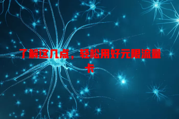 了解这几点，轻松用好元限流量卡