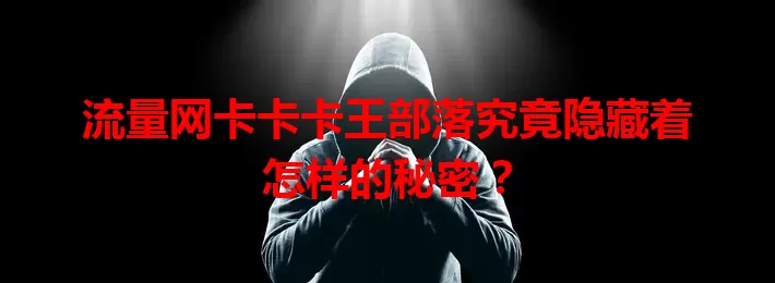 流量网卡卡卡王部落究竟隐藏着怎样的秘密？