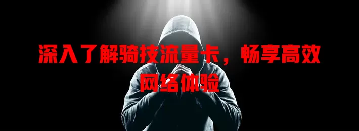 深入了解骑技流量卡，畅享高效网络体验