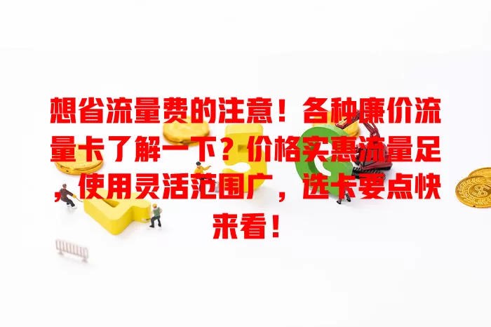 想省流量费的注意！各种廉价流量卡了解一下？价格实惠流量足，使用灵活范围广，选卡要点快来看！
