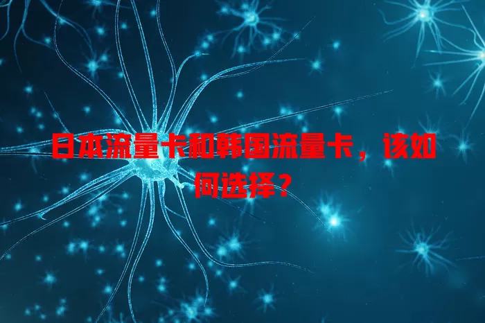 日本流量卡和韩国流量卡，该如何选择？