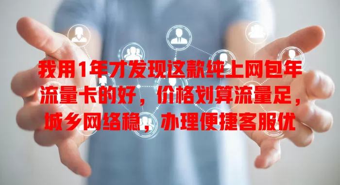 我用1年才发现这款纯上网包年流量卡的好，价格划算流量足，城乡网络稳，办理便捷客服优