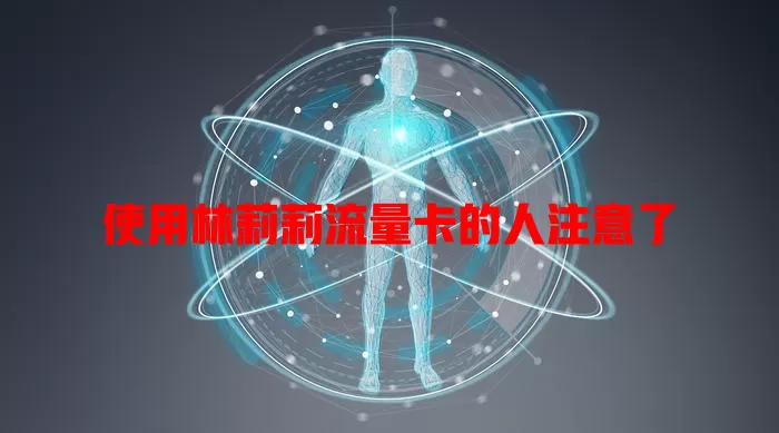使用林莉莉流量卡的人注意了