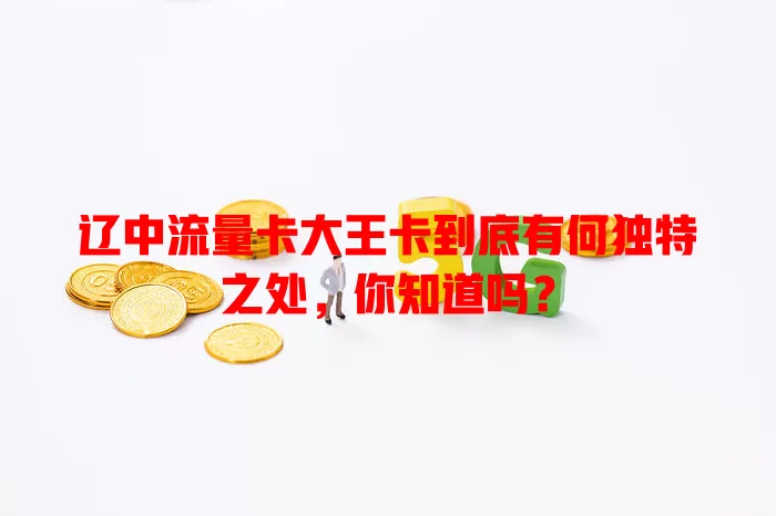 辽中流量卡大王卡到底有何独特之处，你知道吗？