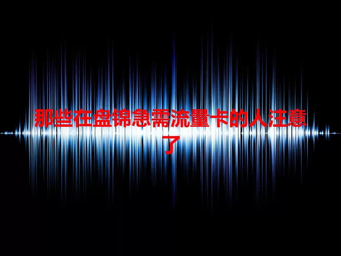 那些在盘锦急需流量卡的人注意了