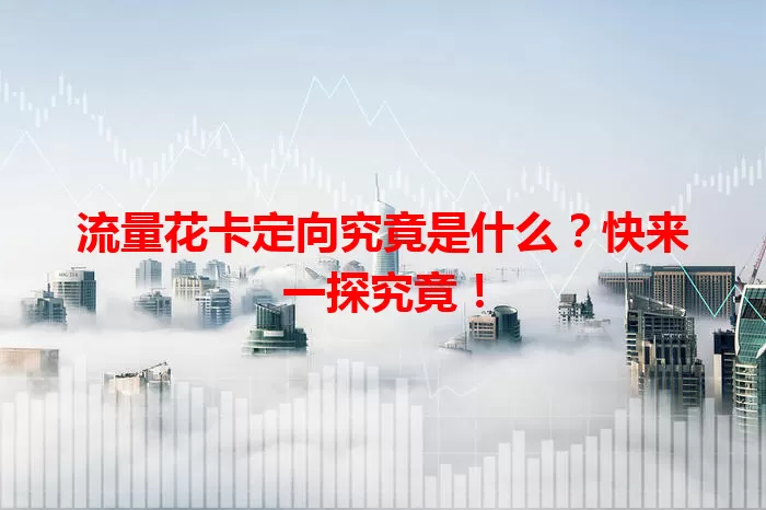 流量花卡定向究竟是什么？快来一探究竟！