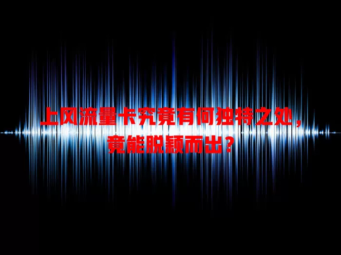 上风流量卡究竟有何独特之处，竟能脱颖而出？