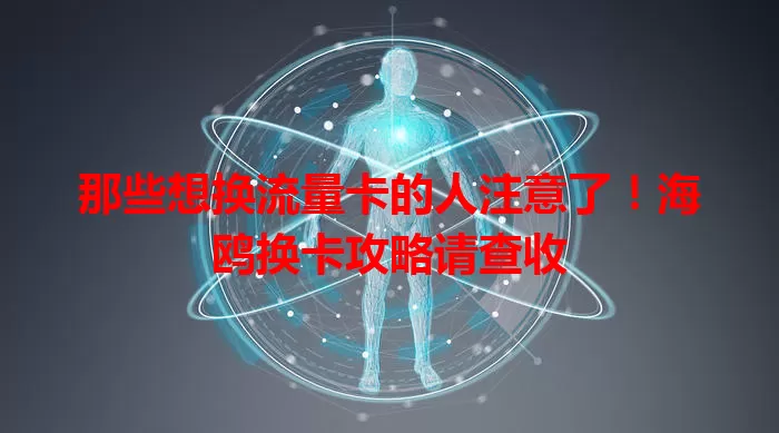 那些想换流量卡的人注意了！海鸥换卡攻略请查收