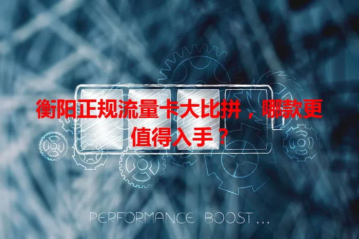 衡阳正规流量卡大比拼，哪款更值得入手？