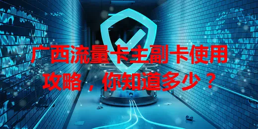 广西流量卡主副卡使用攻略，你知道多少？