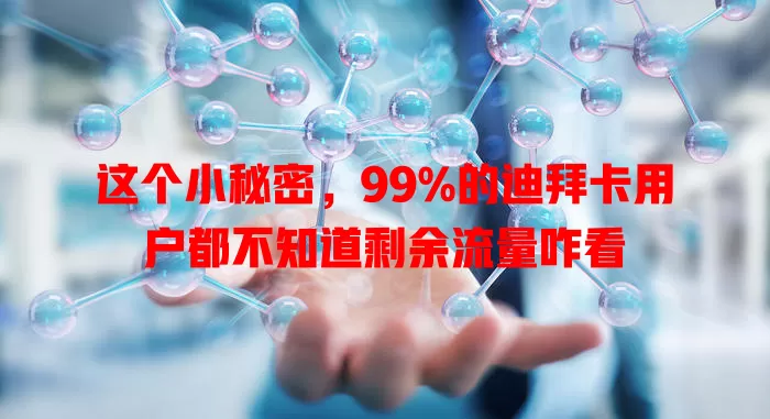 这个小秘密，99%的迪拜卡用户都不知道剩余流量咋看