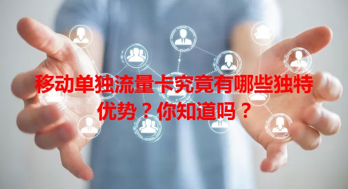 移动单独流量卡究竟有哪些独特优势？你知道吗？