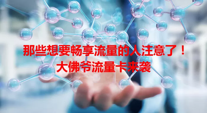 那些想要畅享流量的人注意了！大佛爷流量卡来袭