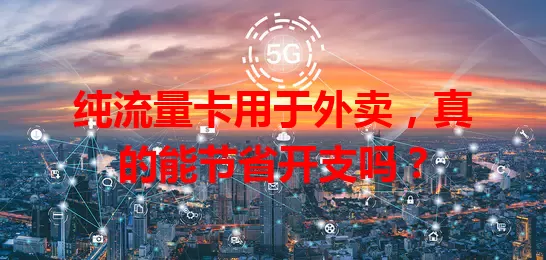 纯流量卡用于外卖，真的能节省开支吗？