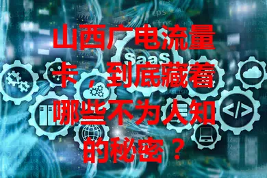 山西广电流量卡，到底藏着哪些不为人知的秘密？