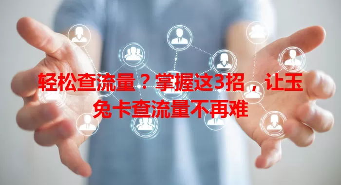 轻松查流量？掌握这3招，让玉兔卡查流量不再难