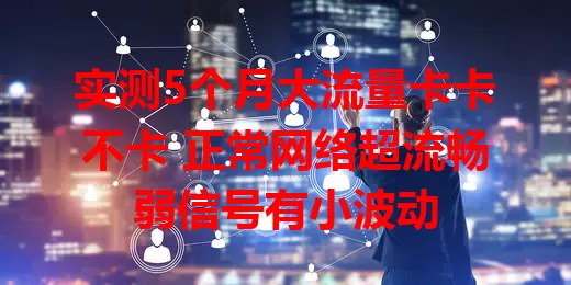 实测5个月大流量卡卡不卡 正常网络超流畅弱信号有小波动